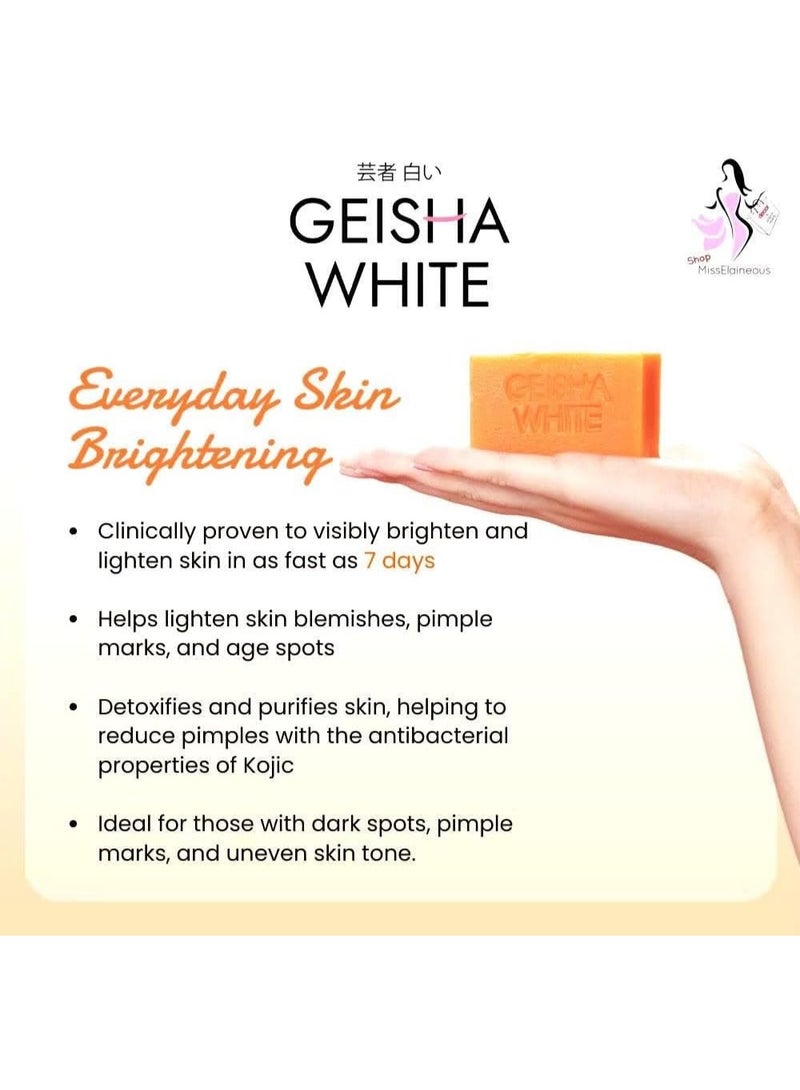 Geisha صابون كوجيك أسيد الأبيض من جيشا – بار للعناية بالندبات والبقع - Image 3